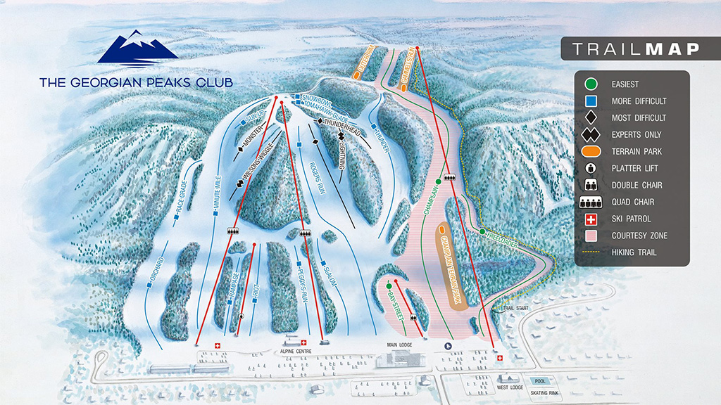 Georgian Peaks Map